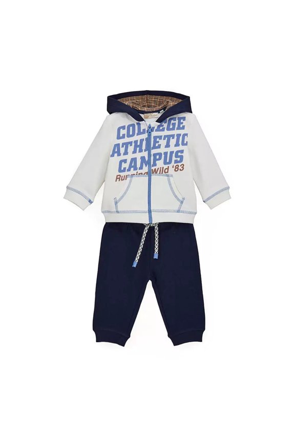 TODDLER BOY OUTFIT SETS: COTTON ZIP-UP HOODIE AND PANTS