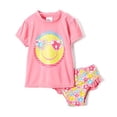 thumbnail image 1 of TODDLER GIRLS RASHGUARD 2 Piece Set Sizes: 2T-4T (2T, Pink), 1 of 1