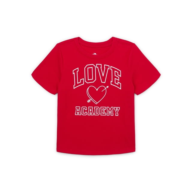 T-shirt Garçon Valentine's Day Future Knock Out Taille 5T - Rouge, Neuf Avec étiquette