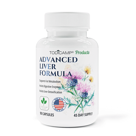 TODICAMP Liver Health with Milk Thistle, Artichoke Extract, Choline - Advanced Liver Detox Capsules for Liver Cleanse, Liver Repair, Milk Thistle Liver Support for Fatty Liver and Liver Protection