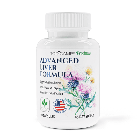 TODICAMP Liver Health with Milk Thistle, Artichoke Extract, Choline - Advanced Liver Detox Capsules for Liver Cleanse, Liver Repair, Milk Thistle Liver Support for Fatty Liver and Liver Protection