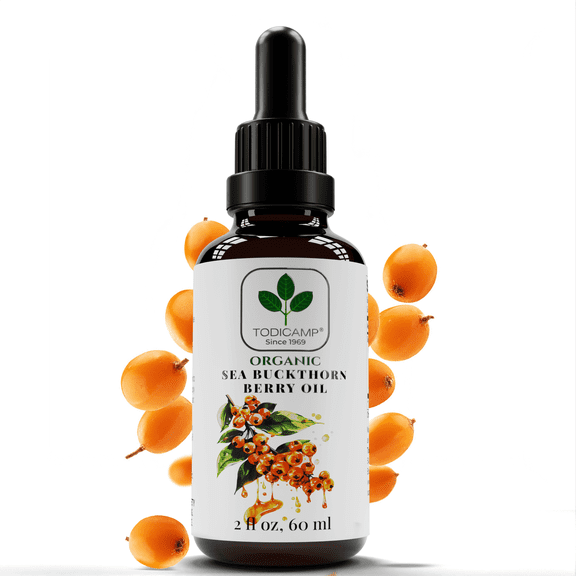 TODICAMP Sea Buckthorn Oil - 2 fl oz SeaBuckthorn Berry Oil Omega Supplement