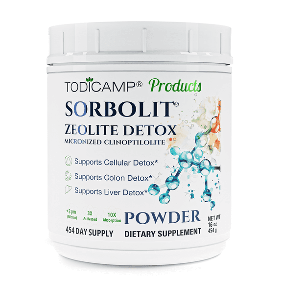 TODICAMP Zeolite Detox Cleanse 1 lb Zeolite Powder for Fast Full Body Detox, Liver Detox & Debloat