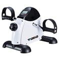 thumbnail image 1 of Open Box TODO Exercise Bike Pedal Exerciser Foot Peddler Portable Therapy Bicycle with Digital Monitor (WHITE), 1 of 7