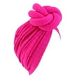 thumbnail image 1 of TODOZO African Headwrap Turban for Black Women Hair Bonnet Hair Wrap Head Scarf Headwrap Hat Women Head Scarf Hat Cap Hair Scarf Turban Head Wrap Turban Hats Headwear Hot Pink One Size, 1 of 2
