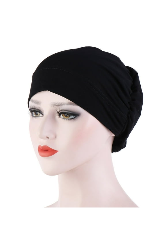 African Turban Head Wraps for Women - Pre Tied Soft Long Headscarf Shawl Hair Chemo Headwear Grate for Daily Use Women's Cotton Turban Sleep Cap Chemo Hats Headband Muslim Turban Scarf Soft Ha