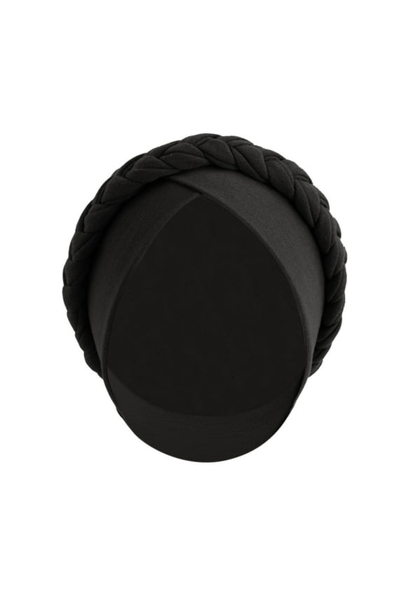 African Women Turban Caps Cotton Beanie Twist Headscarf Pre-Tied Double Twisted Braids Wrap Hat Chemo Cancer Cap Head Scarf Hat Cap Hair Scarf Turban Head Wrap Turban Hats Headwear Black