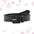thumbnail image 1 of TODOZO Belts for Women Women's Leather Belts for Jeans Dresses Fashion Buckle Ladies Belt Faux Leather Solid Color Small Square Versatile Decorative Jeans Clothing Accessories Belt Black, 1 of 3