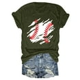thumbnail image 1 of TODOZO Hot Sale!! Baseball Shirts Women Baseball Mom Tshirt Baseball Graphic Tee Game Day Gifts Funny Short Sleeve Tops Mint Green M, 1 of 3