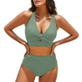 thumbnail image 1 of TODOZO One Piece Swimsuit Women Tummy Control Slimming Cheeky Modest 2025 Trendy Swim Suits for Women 2025 Bathing Suit for Women One Piece Textured Bikini Sets Front Top Swimsuits High Waisted Bathi, 1 of 5
