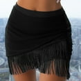 thumbnail image 1 of TODOZO Sarong Wraps for Women Swimsuit Coverups Beach Bathing Suit Cover Up Tassels Bikini Short Wrap Skirts for Swimwear, 1 of 9