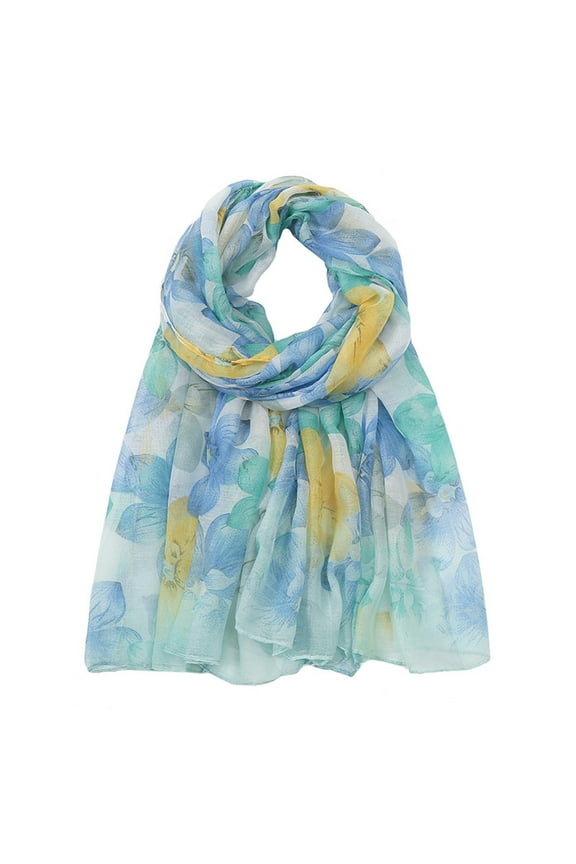 Scarf for Women Lightweight Large Fashion Scarves Shawls Elegant Dressy Scarf Sunscreen Wraps Fashion Print Chiffon Square Head Scarf Lightweight Neck Scarves Hair Neckerchief Mint Green