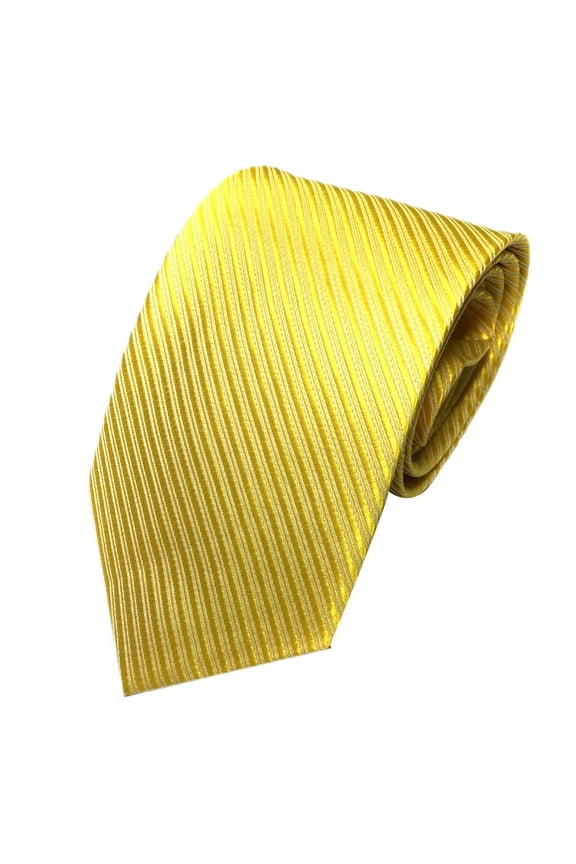 Solid Satin Pure Color Ties Set Business Formal Necktie Tie for Men Formal Occasion Wedding Men's Mens Necktie Tie Tie Striped Classic Woven Wedding Tie Yellow One Size