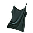 thumbnail image 1 of TODOZO Spaghetti Strap Tank Top Tank Top for Women Womens Tank Tops Spaghetti Strap Sleeveless V Neck Summer Innerwear Slimming and Shaping Basic Thin Casual Top for Women Green L, 1 of 7