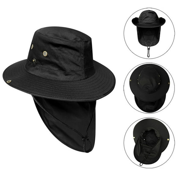 TODOZO Sun Hat for Men,Cotton Summer Outdoor Sun Protection Wide Brim Bucket Hat Foldable Safari Boonie Hat Bucket Hat for Fishing Hiking Garden Lawn Work Safari Camping Outdoor Men Mountaineering Fi