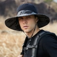 thumbnail image 1 of TODOZO Sun Hat for Men,Cotton Summer Outdoor Sun Protection Wide Brim Bucket Hat Foldable Safari Boonie Hat Bucket Hat for Fishing Hiking Garden Lawn Work Safari Camping Outdoor Men Mountaineering Fi, 1 of 4