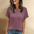 thumbnail image 1 of TODOZO T Shirts for Women Loose Fit Casual Lightweight Soft Basic Tees Summer Tops for Women 2025 Women Shirts Summer Sweaters Short Sleeve Tunic Tops 2025 Casual Business Blouses Wine L, 1 of 5