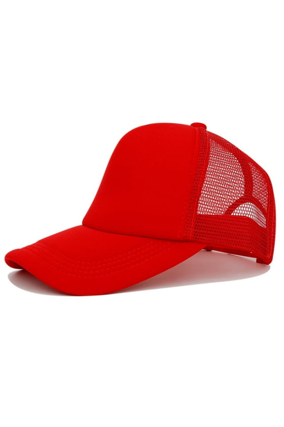 Trucker Hat Baseball Cap Snapback Fitted Hats for Men Women Snap Closure Design Breathable Mesh Side Durable Outdoor Solid Color Light Plate Embroidery for Men and Truck Driver Hat Net Hat