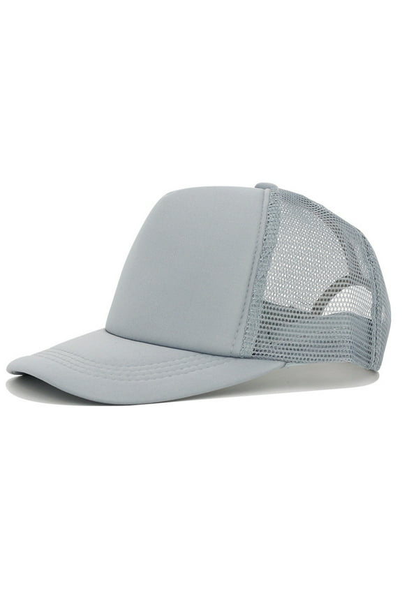 Trucker Hat Baseball Cap Snapback Fitted Hats for Men Women Snap Closure Design Breathable Mesh Side Durable Outdoor Solid Color Light Plate Embroidery for Men and Truck Driver Hat Net Hat