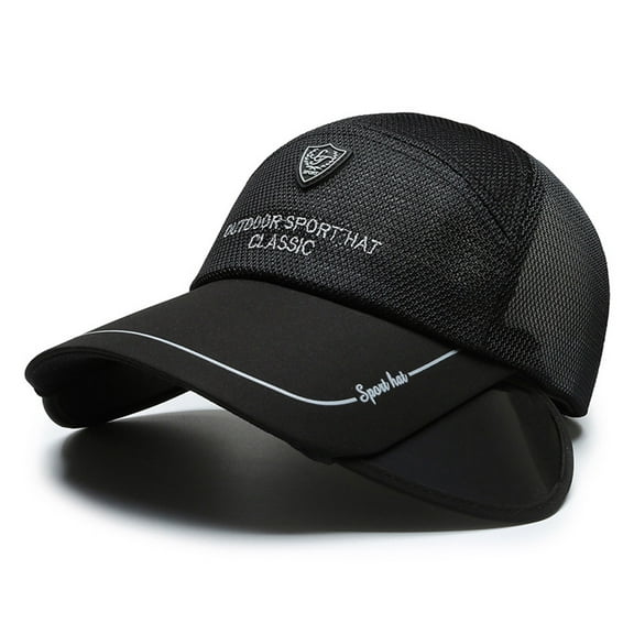 TODOZO Trucker Hat Baseball Cap Snapback Fitted Hats for Men Women Snap Closure Design Breathable Mesh Side Durable Unimesh Cap Outdoor Sunhat Ladies Big Brim Baseball Cap Breathable Fishing Hat