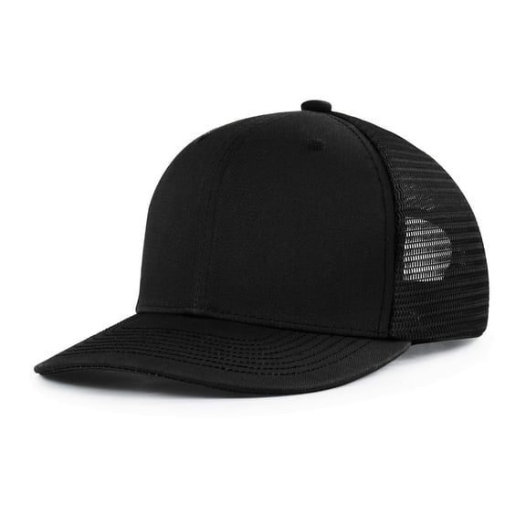 TODOZO Trucker Hat Baseball Cap Snapback Fitted Hats for Men Women Snap Closure Design Breathable Mesh Side Durable Unimesh Hat Cap Hat Visor Hat Black One Size