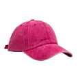 thumbnail image 1 of TODOZO Unisex Vintage Washed Unstructured Baseball Cap Cotton Adjustable Dad Hat Womens Baseball Caps Mens and Womens Fashion Casual Caps Cap Hats Hot Pink One Size, 1 of 2