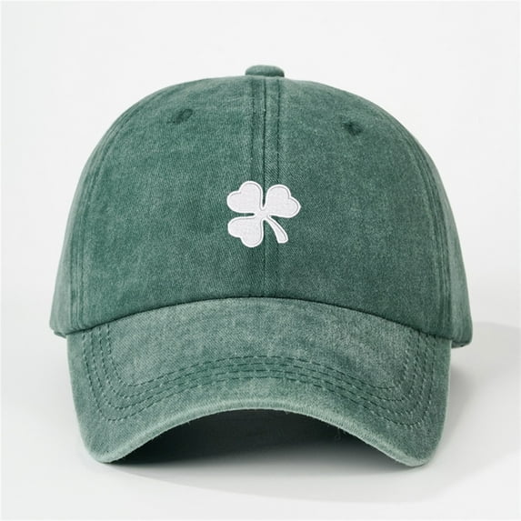 TODOZO Washed Plain Baseball Cap,Retro Adjustable Dad Hats Gift for Men/Women,Unstructured/Cotton Vintage Washed Distressed Baseball Cap Golf Dad Hat for Men Women St. Pa Trick's Day Hat Green Baseba