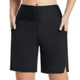 thumbnail image 1 of TODOZO Women Swim Drawstring Boyshorts Sports Yoga Shorts Swimbottom with In Leggings Women's Long Swim Board Shorts High Waisted Quick Dry Beach Swimming Shorts for Women with Liner Pockets, 1 of 9