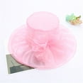 thumbnail image 1 of TODOZO Women's Organza Kentucky Derby Fascinator Hat Cloche Bowler Hat Cocktail Tea Party Wedding Sun Hat Wide Brim Dress Hat for Women Lady Tea Party Derby Noble Church Summer Ruffles Cap Spring Sum, 1 of 4