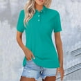 thumbnail image 1 of TODOZO Womens Polo Shirts Short Sleeve Button Lapel Collared Summer Tops Business Casual Basic Tees Golf Polo Shirts Collared Short Sleeve Tennis Tops Lightweight Dressy Casual Work Tops 2025, 1 of 7