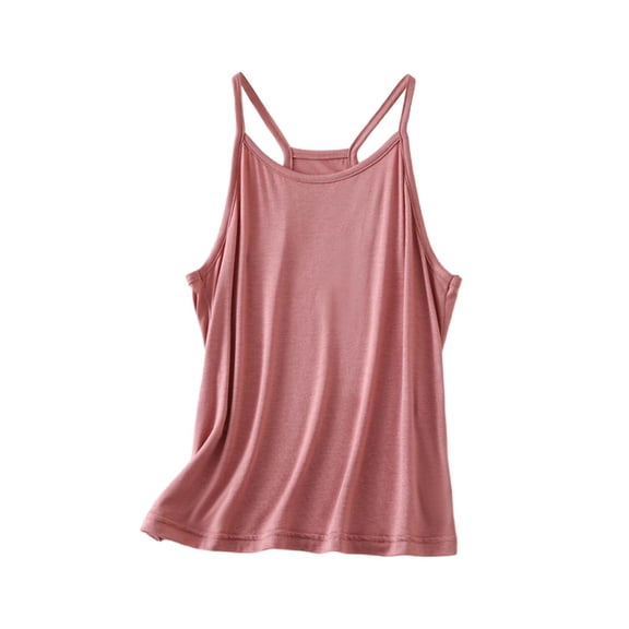 TODOZO Womens Tank Tops Summer Camisole Halter Tops Sleeveless Scoop Neck Tees Blouses Beach Vacation Clothes Fashion Outfits Loose Fit Blouse Casual Shirts Basic Tees Camisole Tank Tops for Women