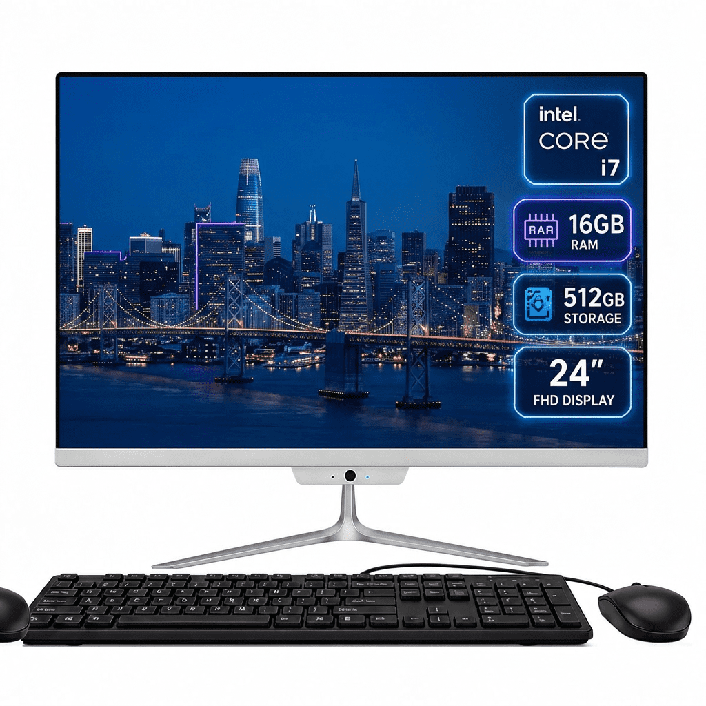 All-in-One Desktops with Intel Core i7 in Various Sizes and Colors