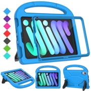 TOEVEK Kids Case for 8.3-inch iPad Mini 6th/7th (A17 Pro) Generation Case, with Screen Protector and Stable Stand, Blue