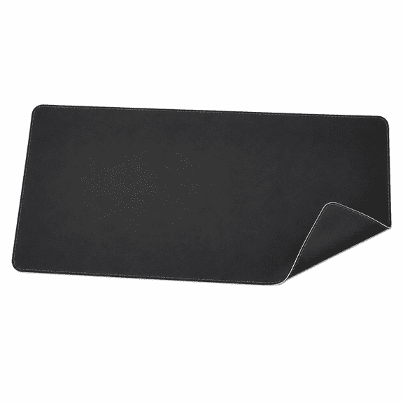 TOEVER XXL Gaming Mouse Pad, 35.4 x 15.7 in Extended Desk Mat, 3mm Thick, Non-Slip Natural Rubber Base, Stitched Edges, Washable, Black