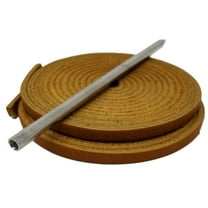 TOFL Baseball Glove Lace Repair Kit 2 Leather Laces Lacing Needle Tan 72" x 3/16"