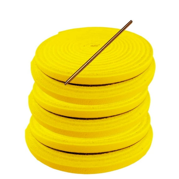 TOFL Baseball Glove Lace Repair Kit with 6 Leather Laces and Lacing Needle Yellow