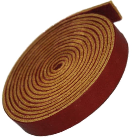 TOFL Genuine Leather Strap | 72 Inches Long | 1/2 Inch Wide | 1/8 Inch Thick (7-8 oz) | for DIY Arts & Craft Projects, Clothing, Jewelry, Wrapping | Burgundy