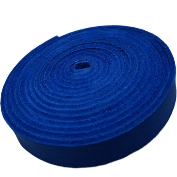 TOFL Genuine Top-Grain Leather Strap | 72 Inches Long | 1/2 Inch Wide | 1/16 Inch Thick (4-5 oz) | 1 Leather Strip for DIY Arts & Craft Projects, Clothing, Jewelry, Wrapping | Blue