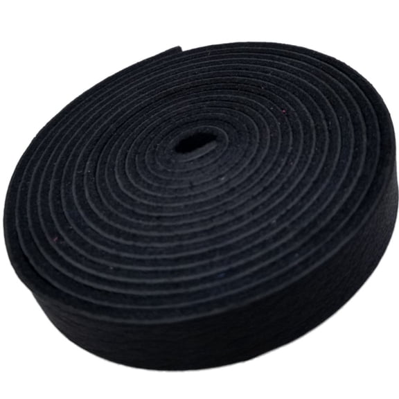 TOFL Genuine Top-Grain Leather Strap | 72 Inches Long | 1/2 Inch Wide | 1/16 Inch Thick (4-5 oz) | 1 Leather Strip for DIY Arts & Craft Projects, Clothing, Jewelry, Wrapping | Black