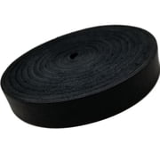 TOFL Genuine Top-Grain Leather Strap | 72 Inches Long | 1/2 Inch Wide | 1/8 Inch Thick 7-8 oz | 1 Leather Strip for DIY Arts & Craft Projects, Clothing, Jewelry, Wrapping | Black