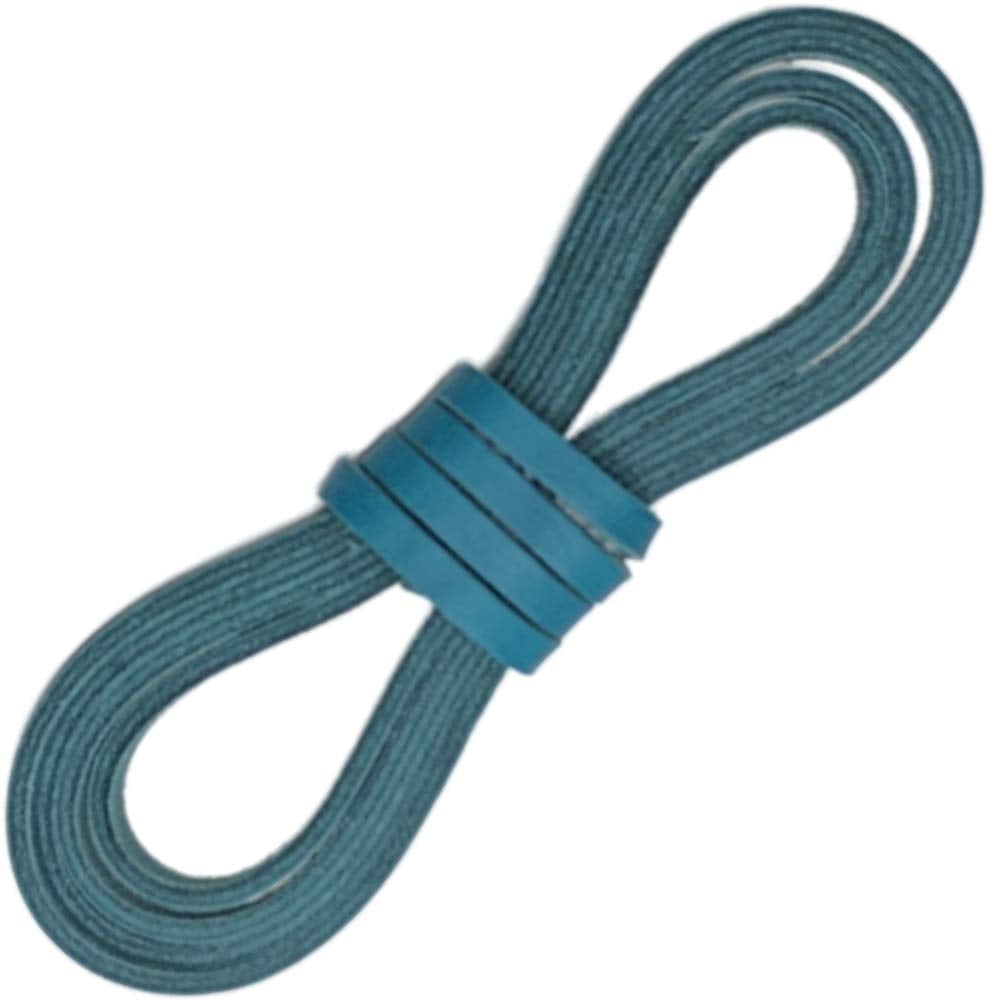 TOFL Leather Boot Laces Heavy Duty Shoelaces for Work Boots Hiking and Walking Shoes Teal