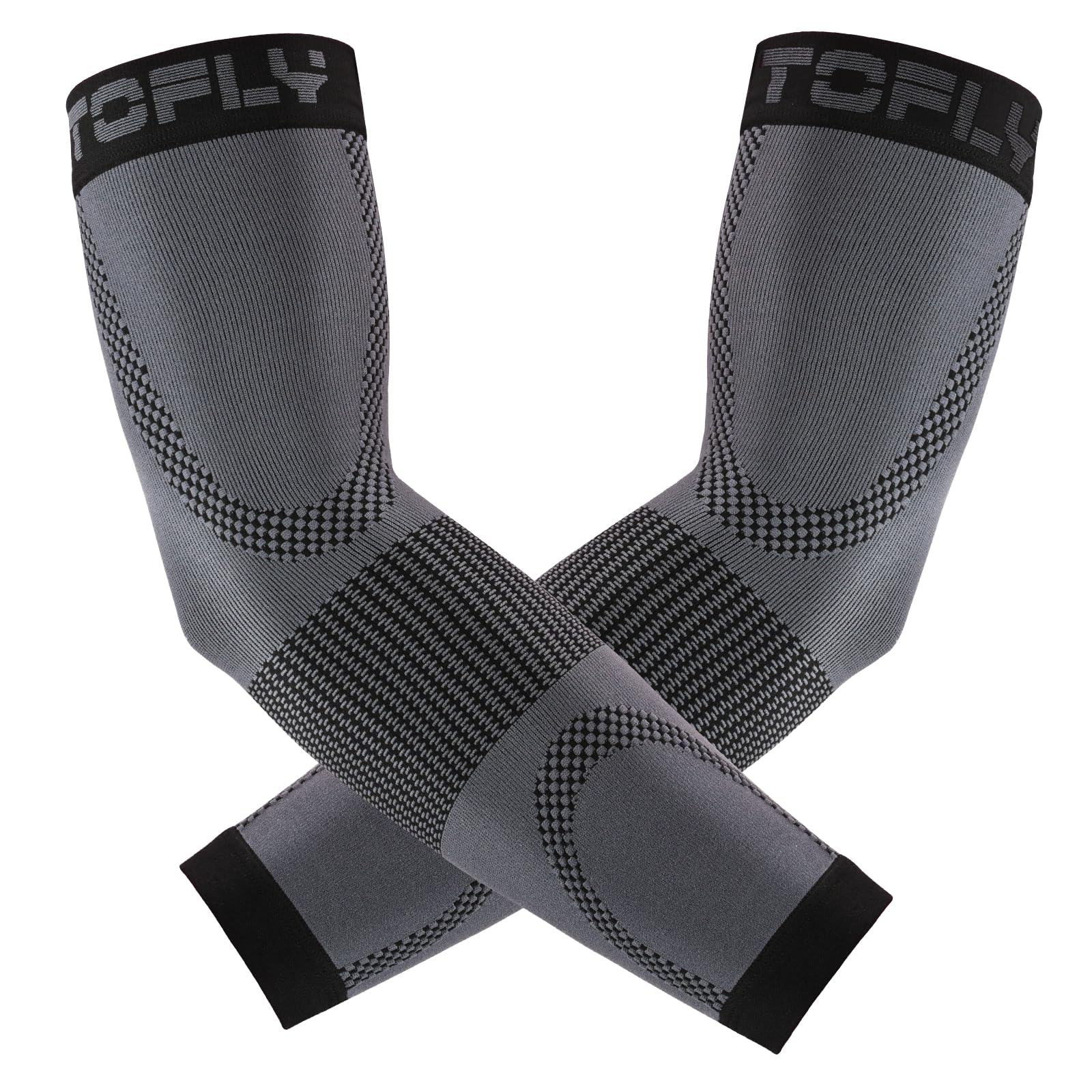 TOFLY Compression Arm Sleeves Elbow Braces for Men & Women (1 Pair), 20 ...
