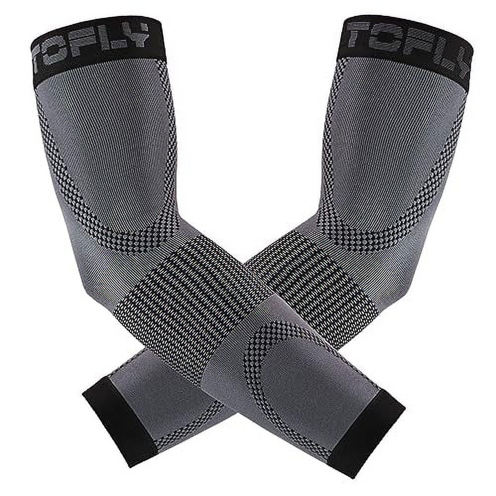 TOFLY Compression Arm Sleeves Elbow Braces for Men & Women (1 Pair), 20