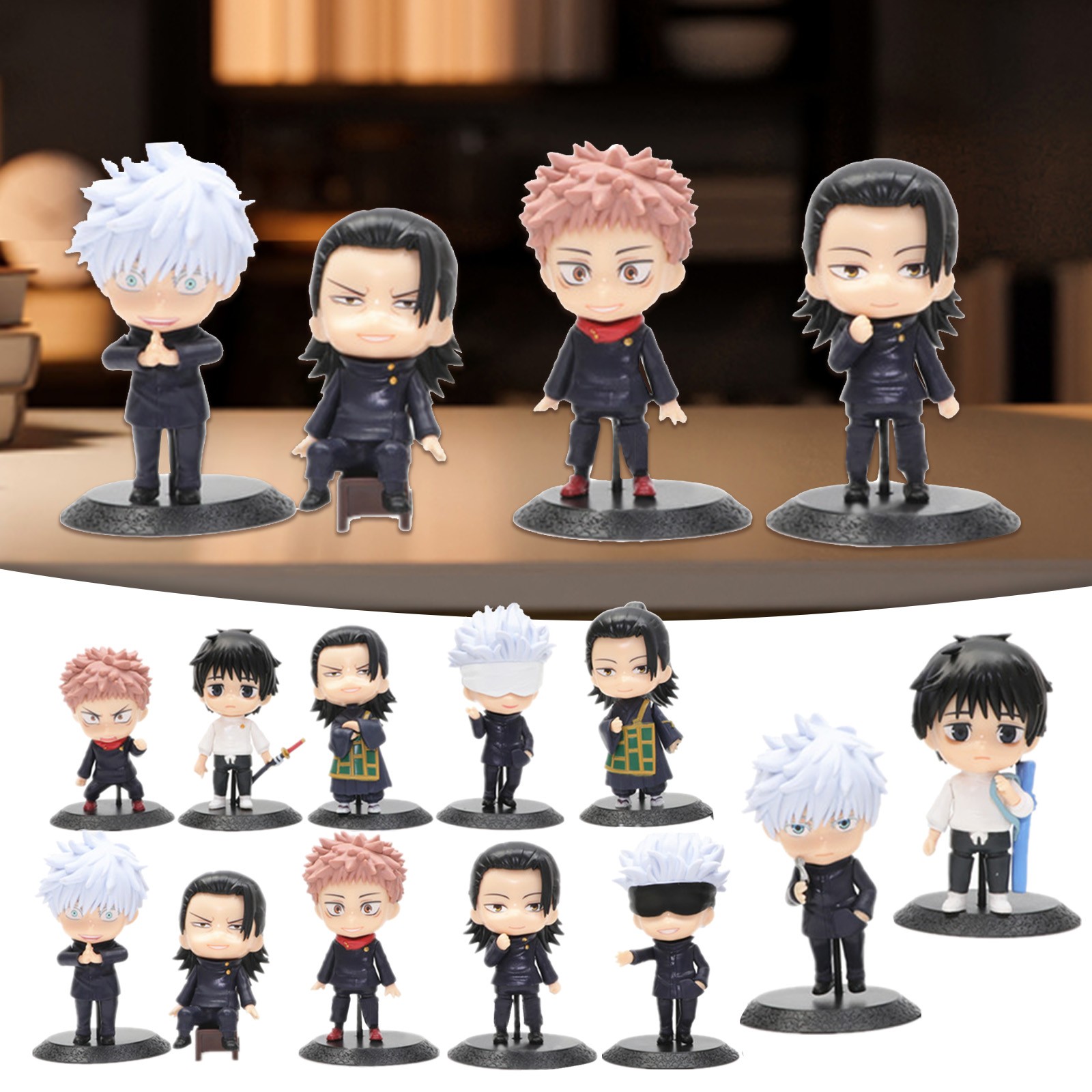 TOFOTL 12PC Nendoroids Anime Toys Anime Merchandise Q Version Action