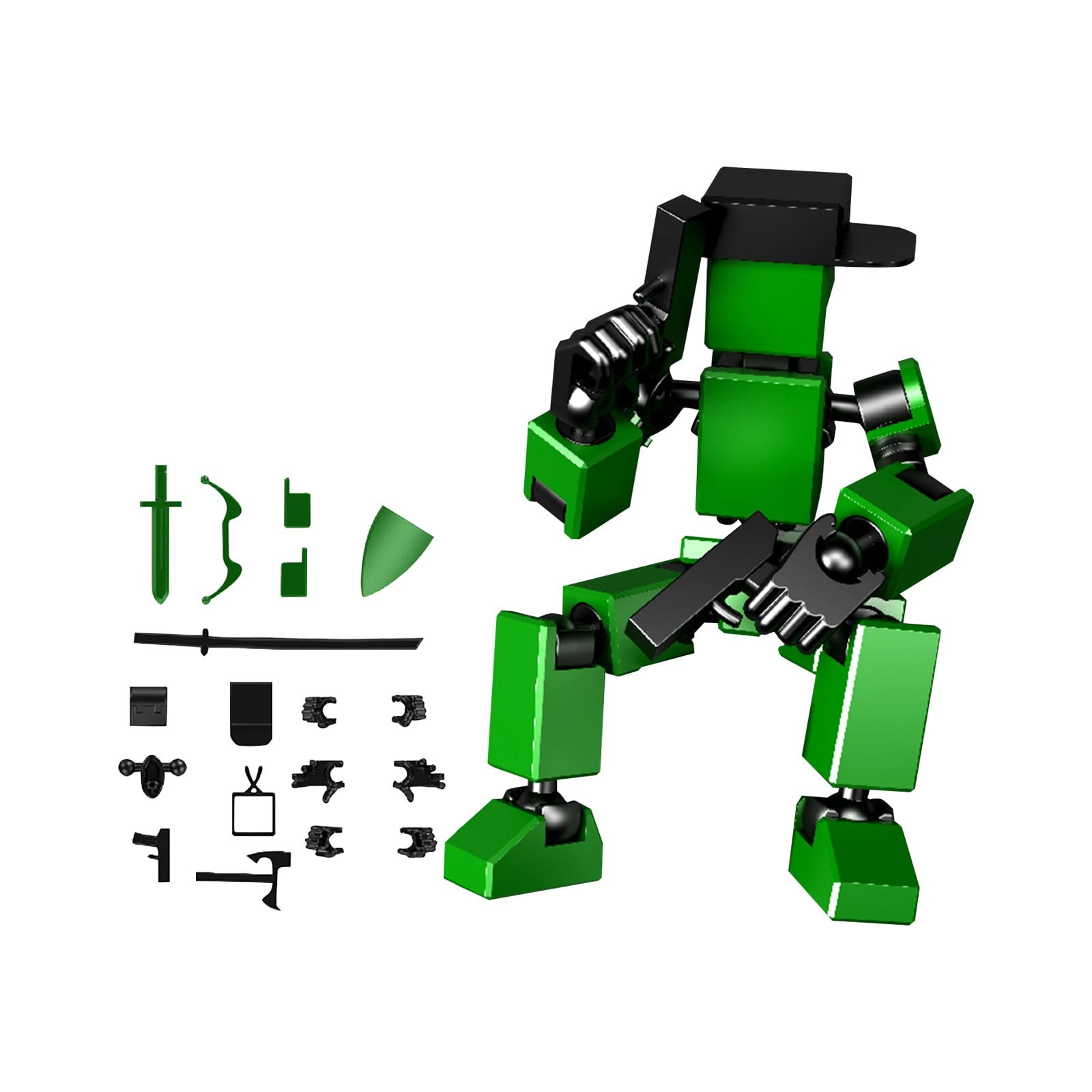 TOFOTL 3D Print Action Figure, Joints Movable Creative Cowboy Robot