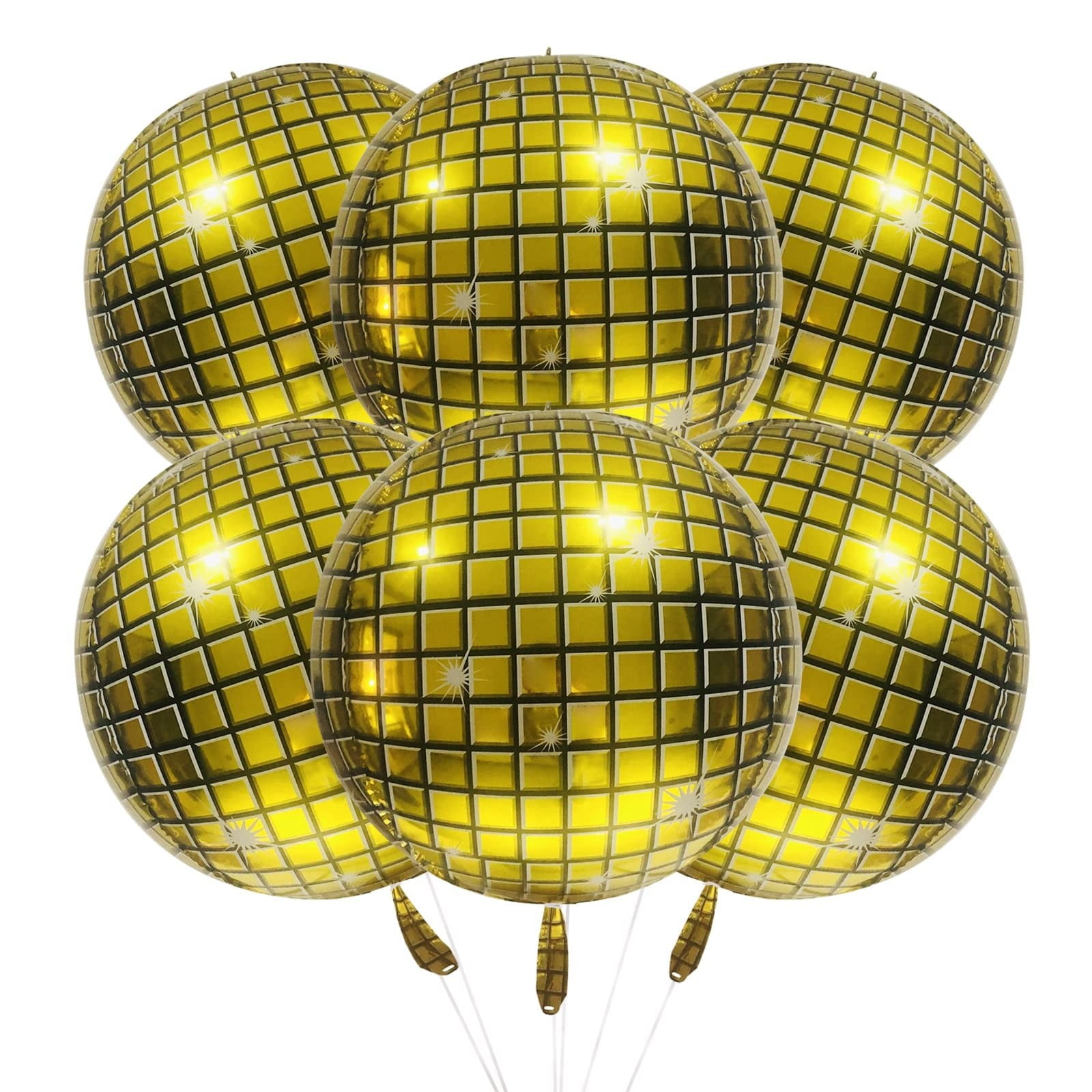 TOFOTL 6 Packs of Large Disco Ballroom Balloons for Disco Themed
