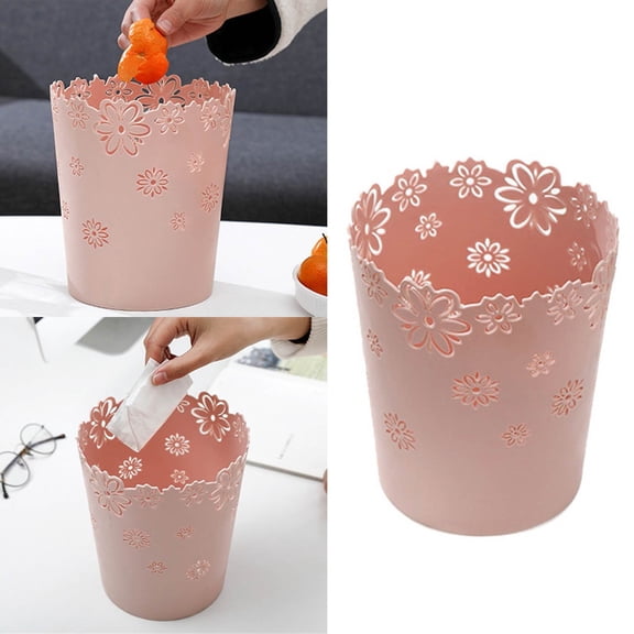 TOFOTL Plastic Waste Paper Bins For Office Kitchen Or Bathroom Diameter 19 Cm Trash Can Table,Enrich Tiny Home