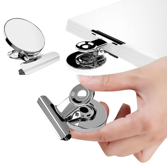 TOFOTL Stainless Steel Round Head Clip Metal Magnet Clip Household Refrigerator Magnet Clip,Enrich Tiny Home