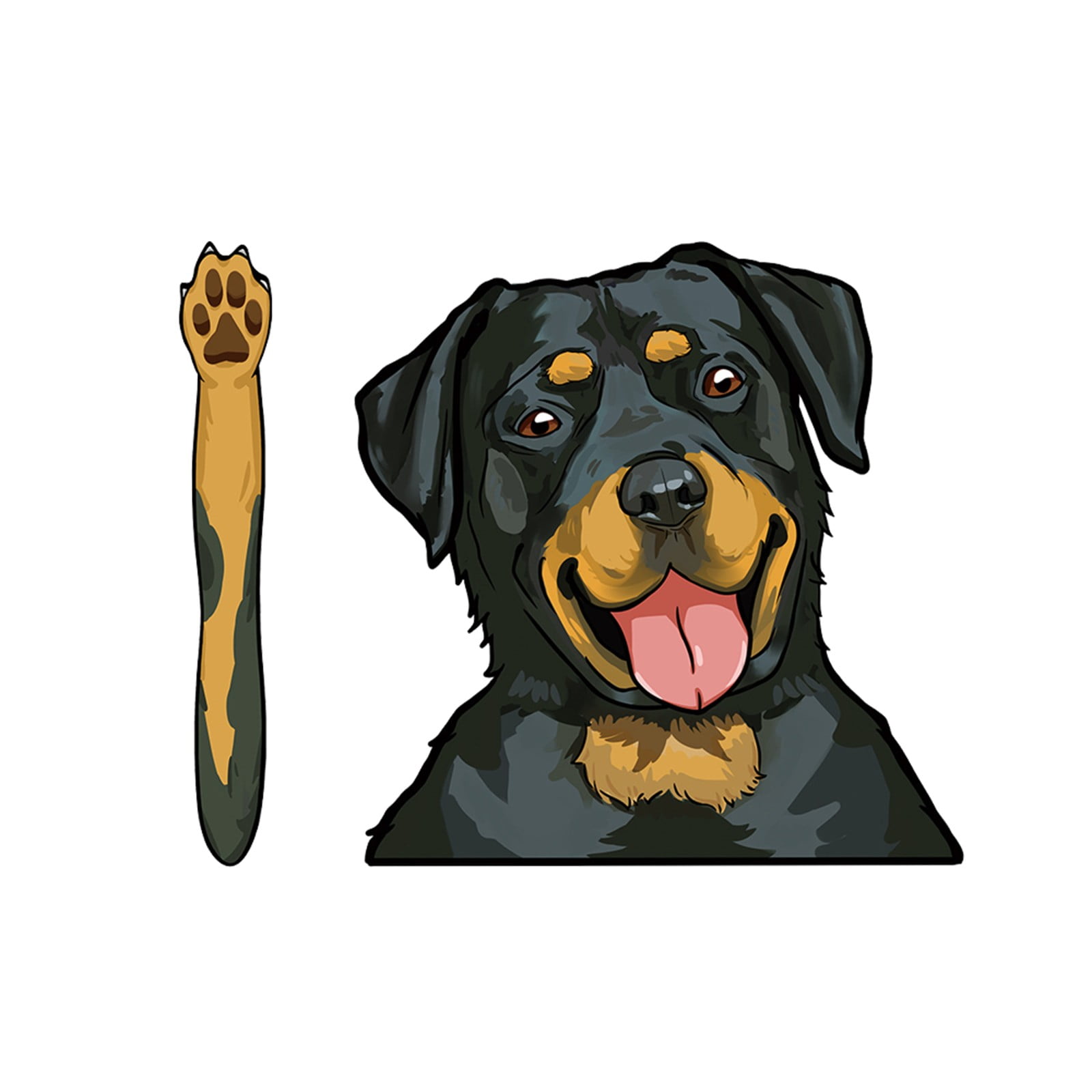 TOFOTL Sticker Pet Dog Wiper Sticker Car Rear Window Shaker Arm Sticker