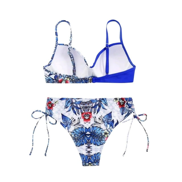 TOFOTL Women's Trendy Bikini Set Fashionable Tropical Print Summer ...